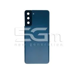 Cache Arrière Bleu + Verre Caméra Samsung S21+ Sans Logo | 5G-M