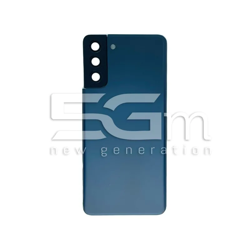 Rückabdeckung Blau + Kameraglas Samsung S21+ (SM-G996) Ohne Logo | 5G-M