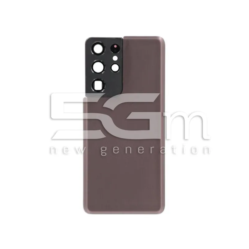 Retro Cover Brown + Vetrino Camera Samsung SM-G998 S21 No Logo | Store Online 5G-M