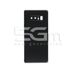 Cache Arrière Noir + Verre Caméra Samsung SM-N950 Note 8 Sans Logo | 5G-M