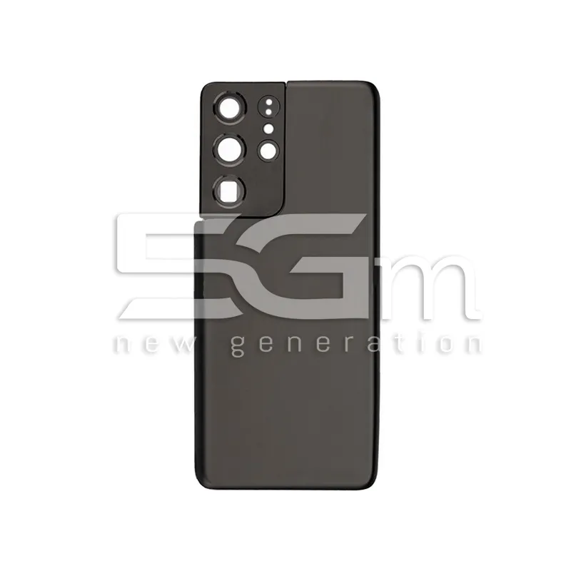 Rückseitenabdeckung Grau + Kameraglas Samsung SM-G998 S21 Ohne Logo