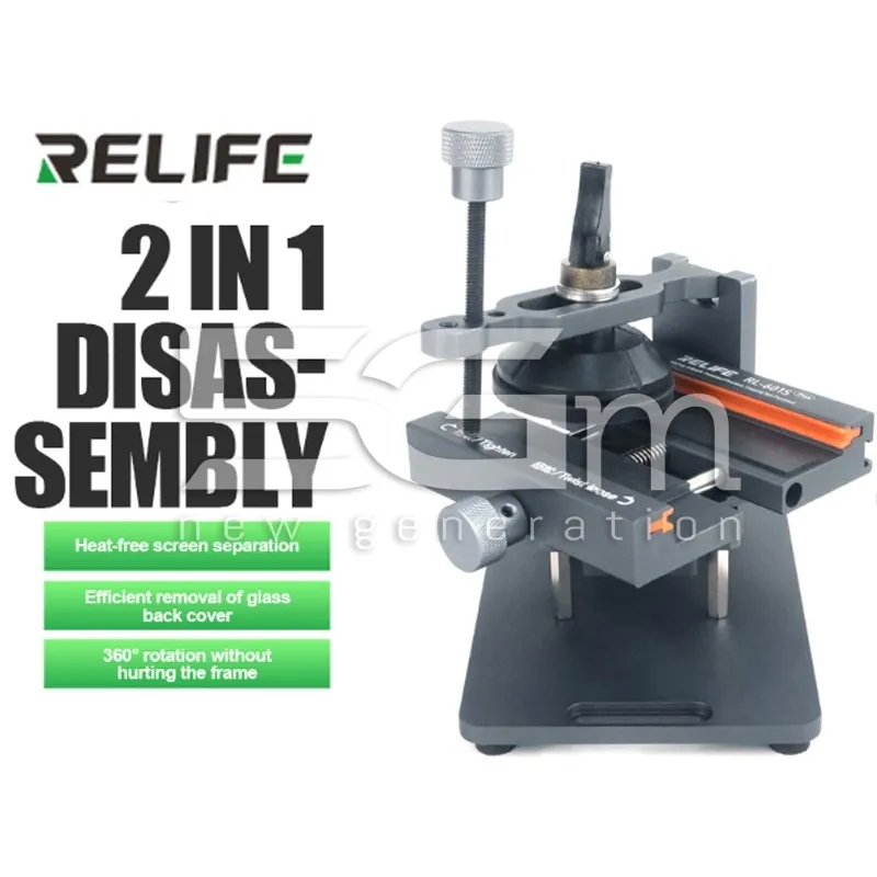 Relife RL-601S Plus Supporto Multifunzione 2-in-1 | Rimozione Vetro e Schermo | 5G-M