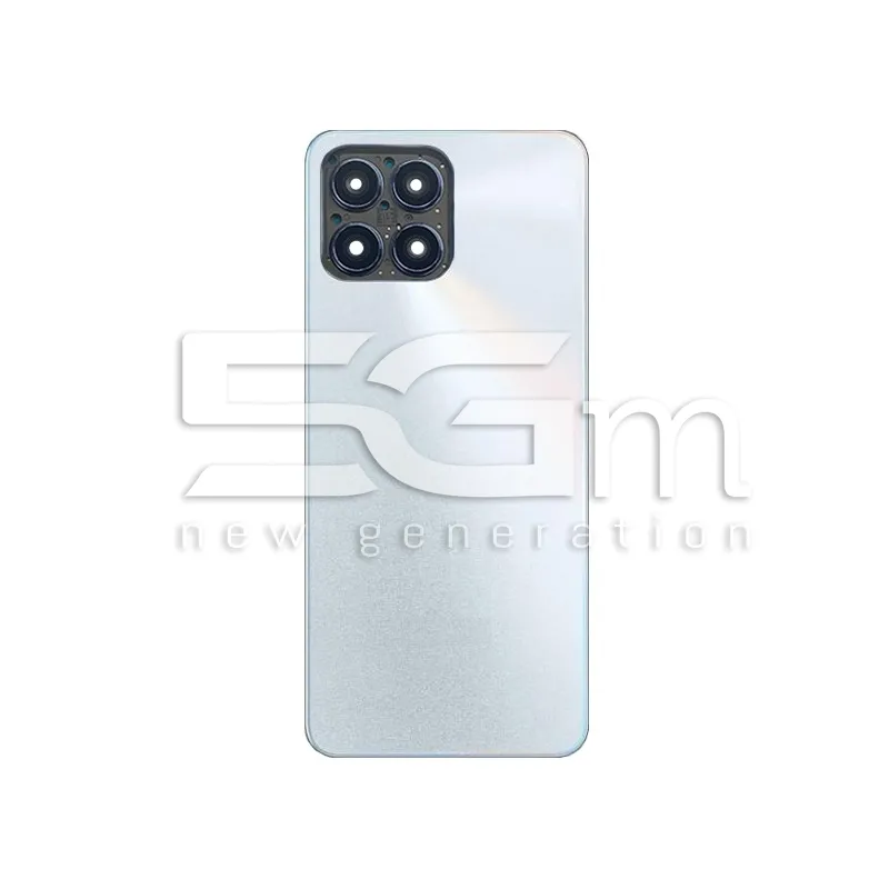 Rückabdeckung Silber + Kameraglas Honor X8 Ohne Logo | Online-Shop 5G-M