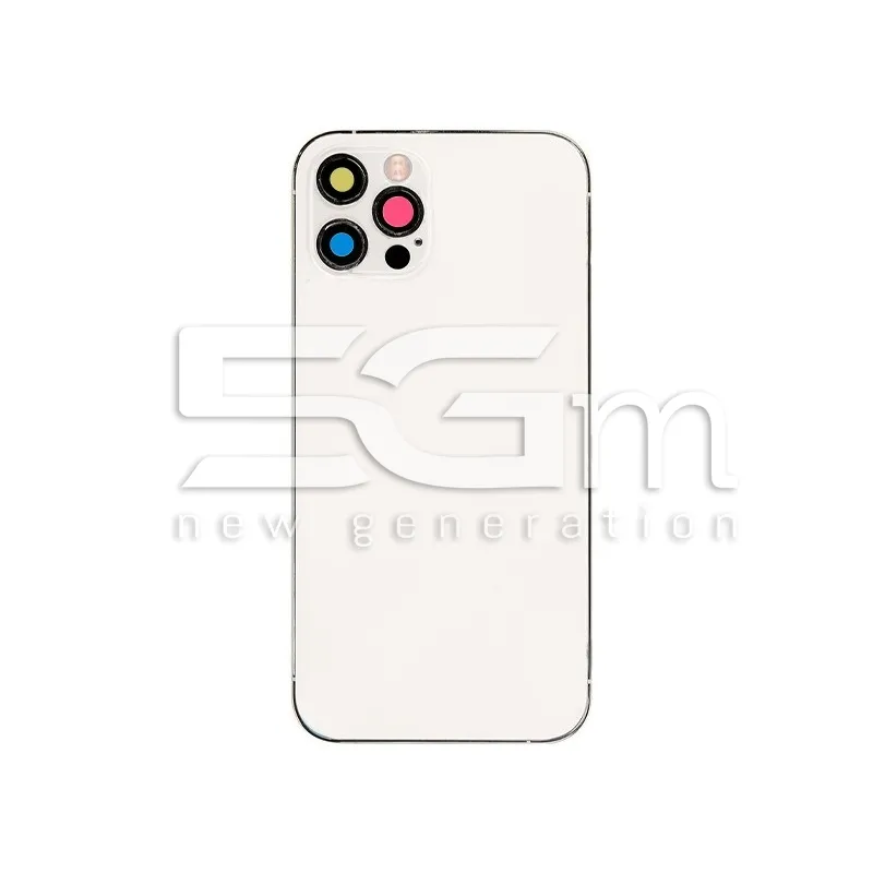 Husa Completă Alb iPhone 12 Pro Fără Logo | 5G-M.com