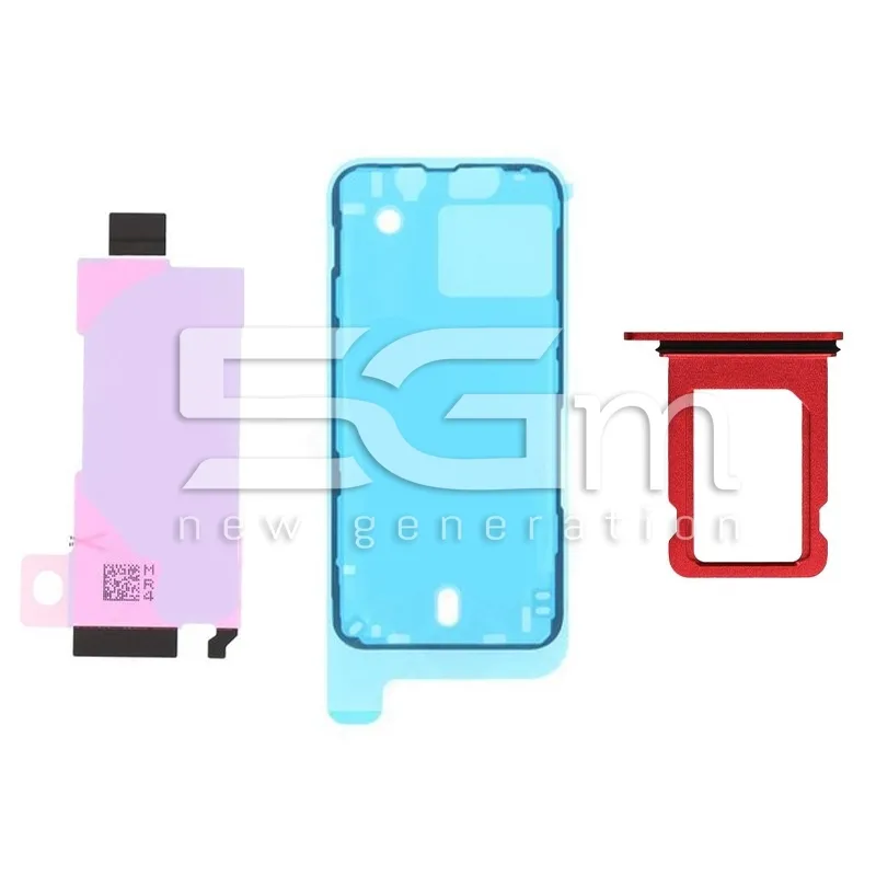 Rear Cover Full Parts Red iPhone 13 Mini No Logo | Loja Online 5G-M