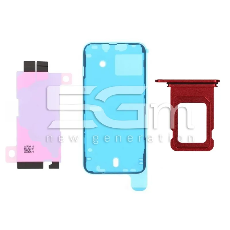 Rear Cover Full Parts Red iPhone 13 No Logo | Loja Online 5G-M