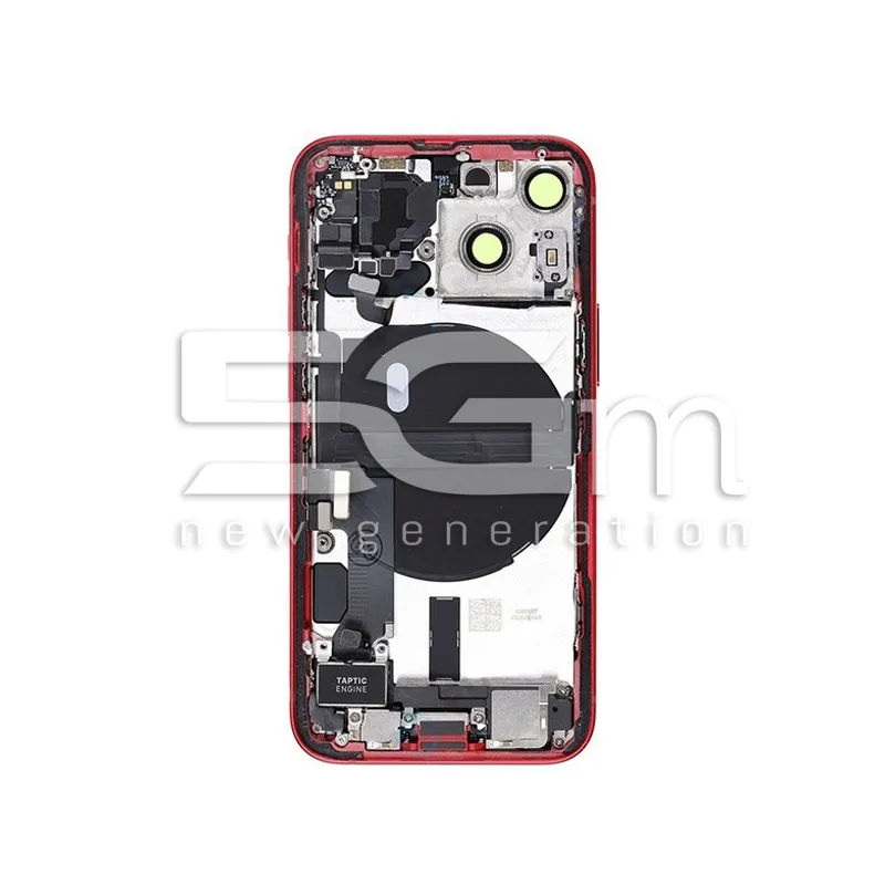 Rear Cover Full Parts Red iPhone 13 Mini No Logo
