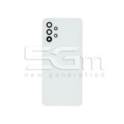 Cache Arrière Blanc + Verre Caméra Samsung A32 4G Sans Logo | 5G-M