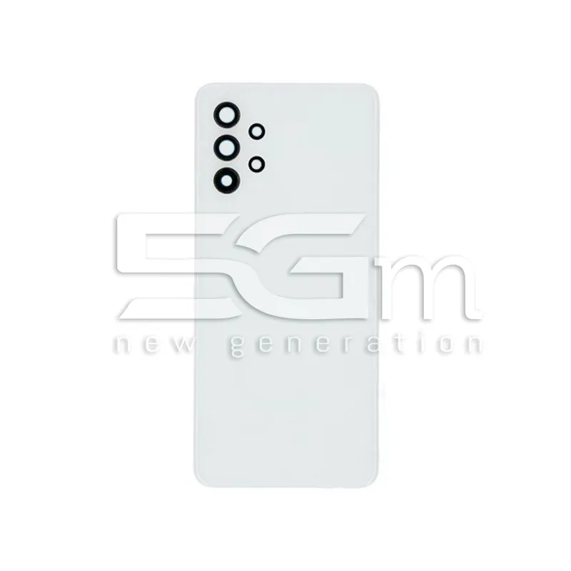 Weiße Rückseite + Kamera Glas Samsung SM-A325 A32 4G Ohne Logo | 5G-M Shop
