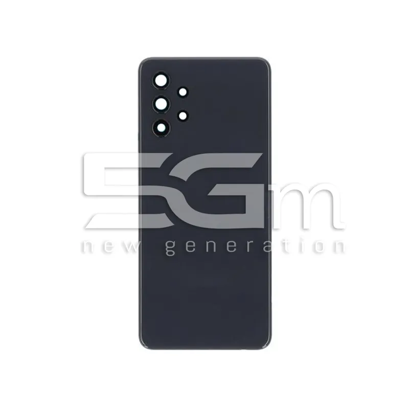 Rear Cover Black + Camera Lens Samsung SM-A325 A32 4G No Logo