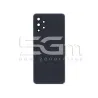 Rückabdeckung Schwarz + Kameraglas Samsung SM-A325 A32 4G Ohne Logo