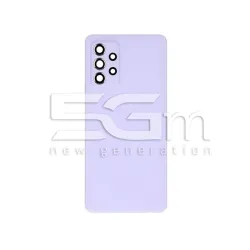 Coque Arrière Violet + Verre Caméra Samsung SM-A525 A52 Sans Logo | 5G-M