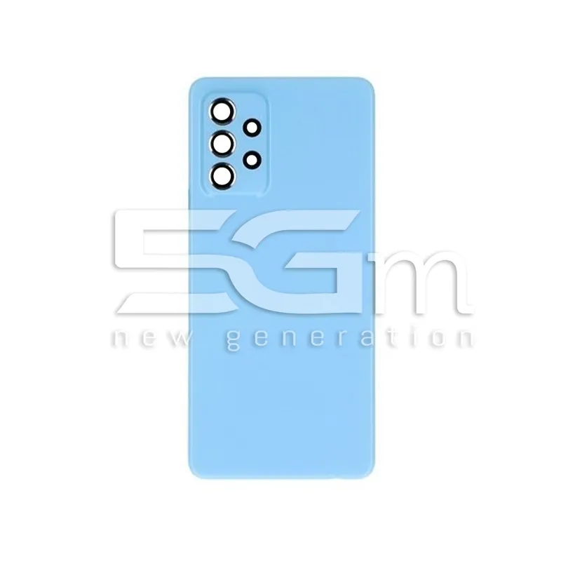 Retro Cover Blu + Vetrino Camera Samsung SM-A525 A52 No Logo | Store Online 5G-M