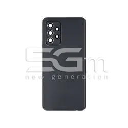 Coque Arrière Noir + Vitre Caméra Samsung A52 SM-A525 Sans Logo | 5G-M