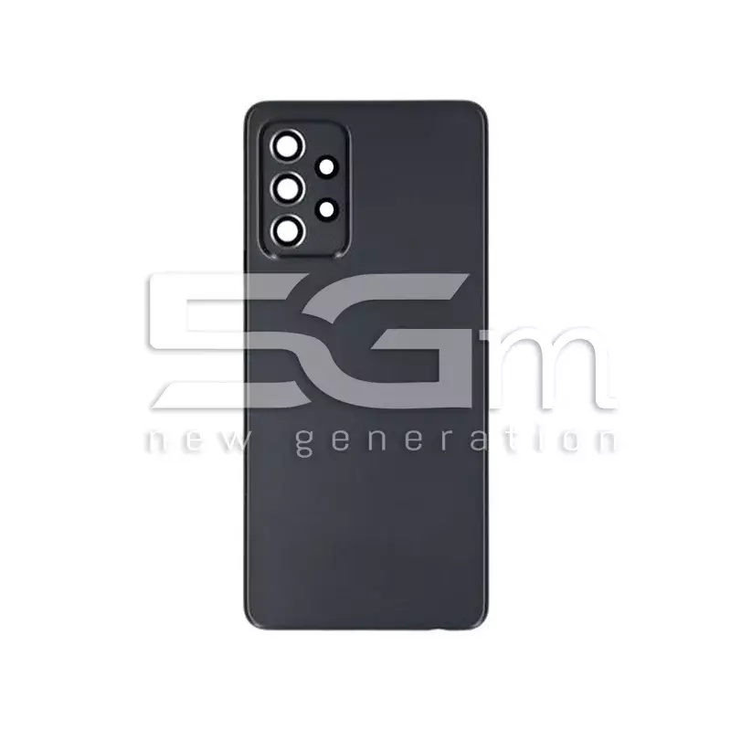 Rear Cover Black + Camera Lens Samsung SM-A525 A52 No Logo