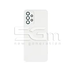 Cache Arrière Blanc + Vitre Appareil Photo Samsung SM-A235 A23 Sans Logo | 5G-M