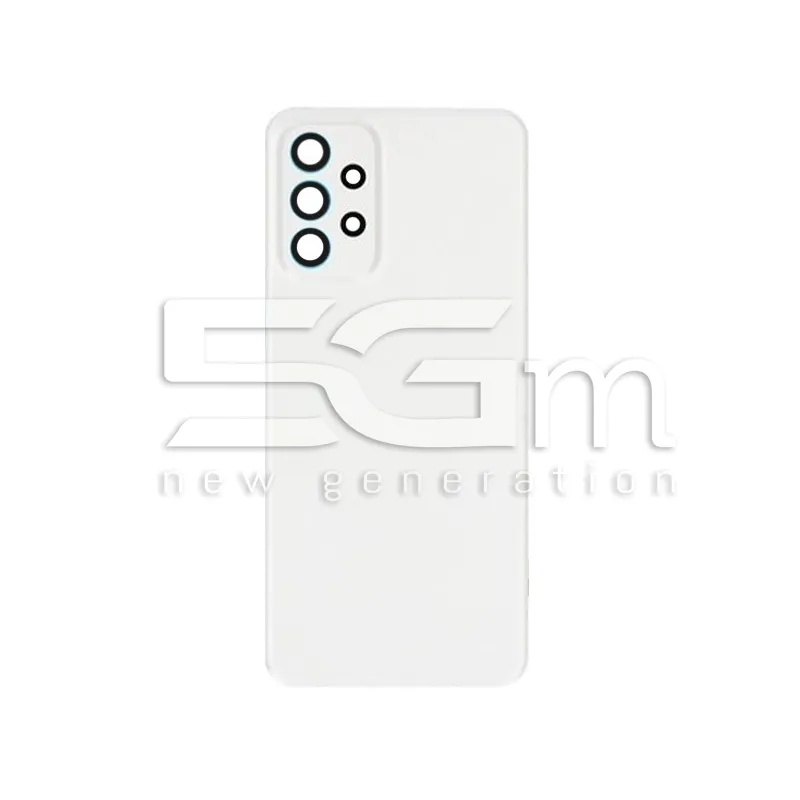 Rear Cover White + Camera Lens Samsung SM-A235 A23 No Logo
