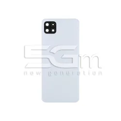 Cache Arrière Blanc + Vitre Caméra Samsung A22 5G Sans Logo | 5G-M
