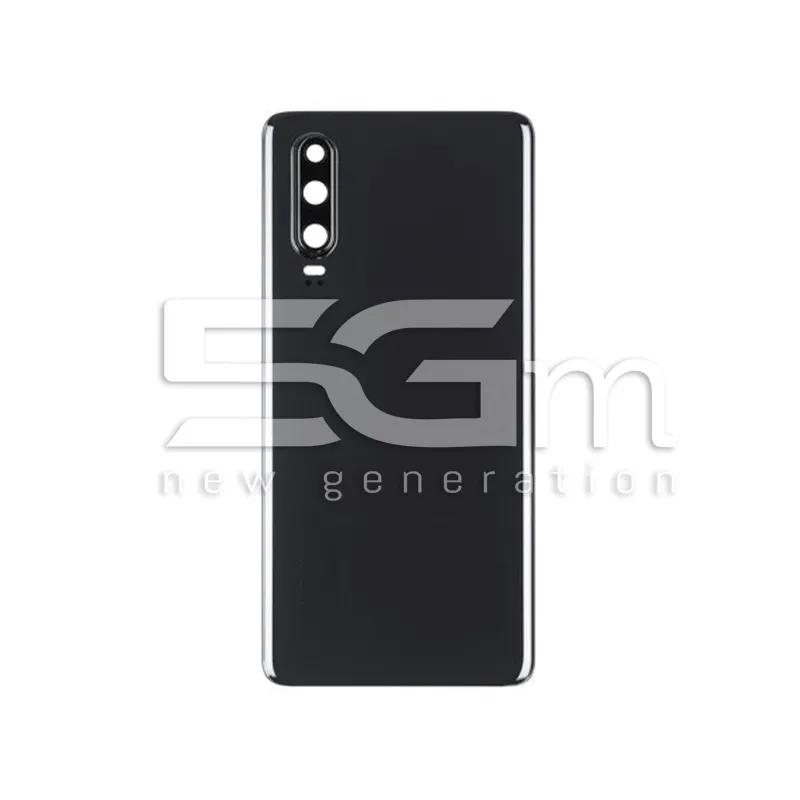 Retro Cover Nero + Vetrino Camera Huawei P30 No Logo | Store Online 5G-M