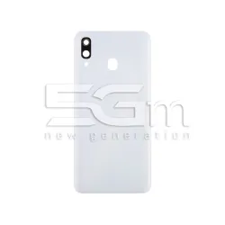 Заден капак Бял + стъкло за камера Samsung SM-A305 A30 Без лого | 5G-M
