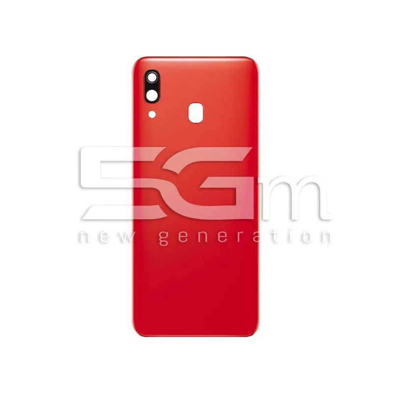 Retro Cover Rosso + Vetrino Camera Samsung SM-A305 A30 No Logo | Store Online 5G-M
