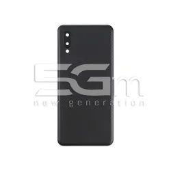 Заден капак Черен + Стъкло за камера Samsung SM-A022 A02 Без лого | 5G-M