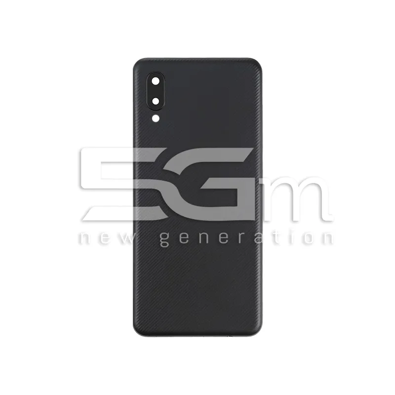 Rear Cover Black + Lens Camera Samsung SM-A022 A02 No Logo | Loja Online 5G-M