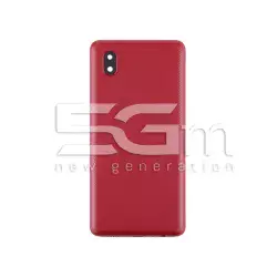 Rear Cover Red + Camera Lens Samsung SM-A013 A01 No Logo