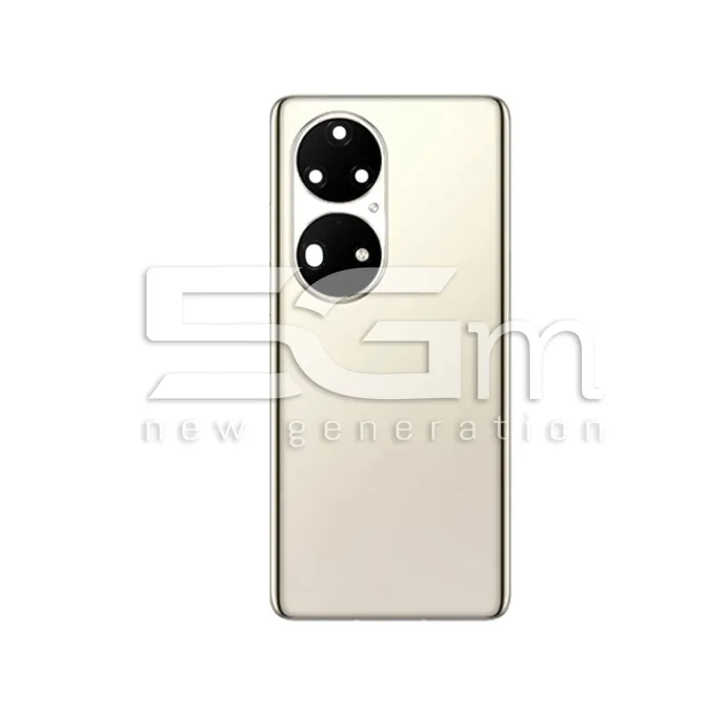 Retro Cover Gold + Vetrino Camera HUAWEI P50 PRO No Logo | Store Online 5G-M