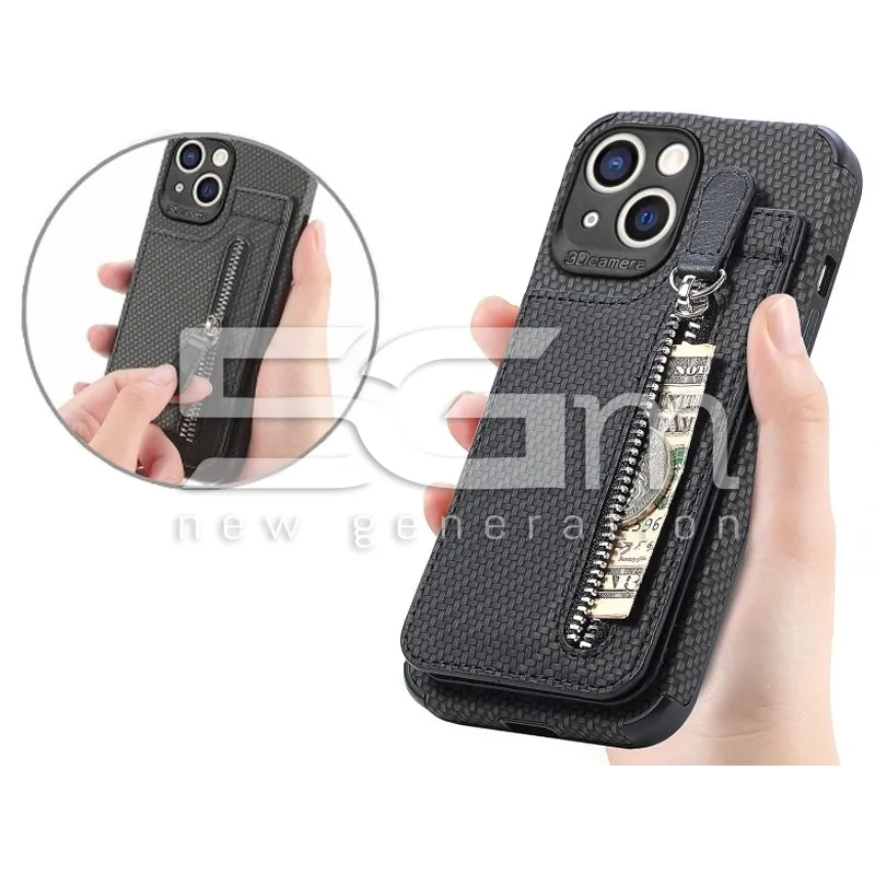 Case + Document Holder + Zipper iPhone 14 Plus