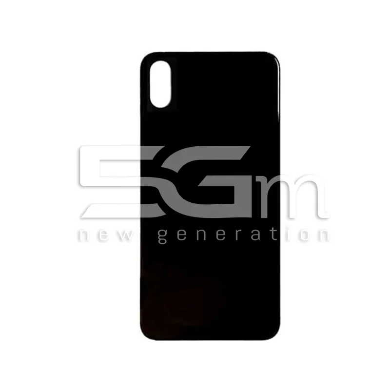 Rückabdeckung Schwarz iPhone X Großes Loch Ohne Logo | 5G-M