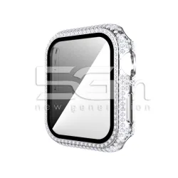 Диамантен Калъф Със Закалено Стъкло Apple Watch Series 6/SE/5/4 44мм | 5G-M