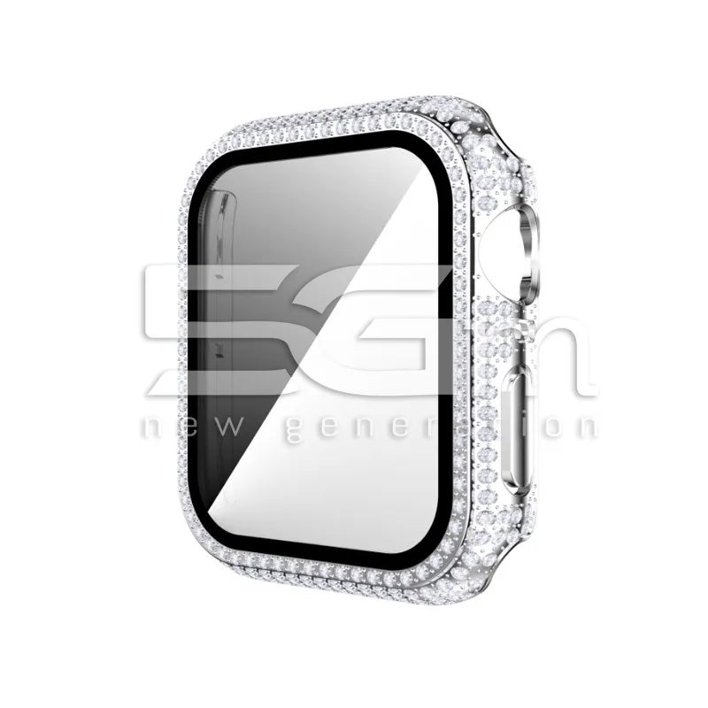 Cover Diamond Con Vetro Temperato Apple Watch Series 6 - SE - 5 - 4 - 44mm | Store Online 5G-M