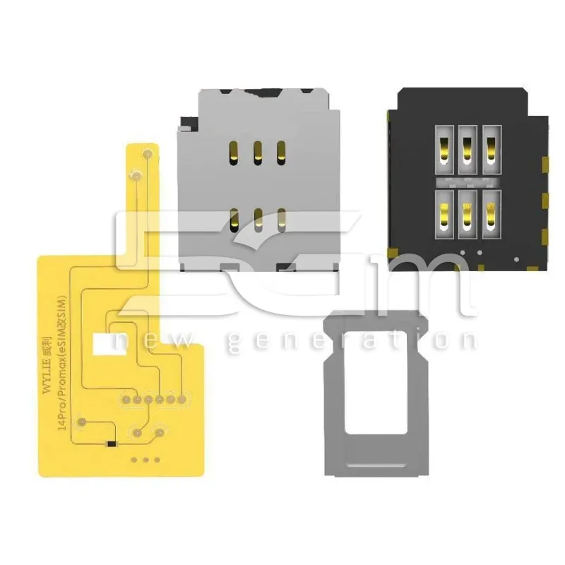 Wylie Eszközkészlet eSIM átalakító SIM-kártyával iPhone 14 Pro Max | 5G-M