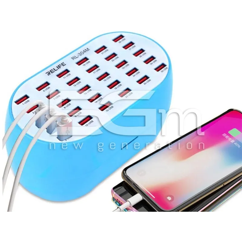 RELIFE RL-304M Ladestation 30 USB-Ports 160W | 5G-M