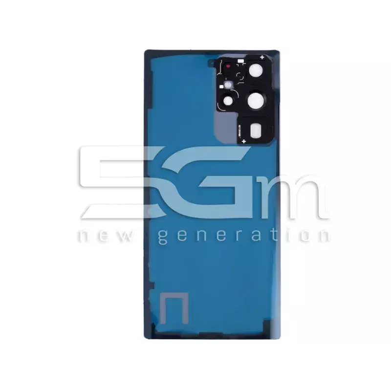 Retro Cover Sky Blue + Vetrino Camera Samsung SM-S908 S22 Ultra No Logo