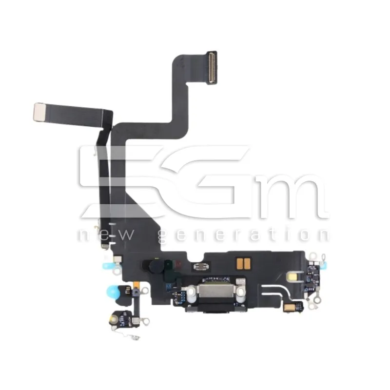 Connecteur de Charge Nappe Noir iPhone 14 Pro (PULLED) | 5G-M