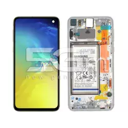 Display Touch Prims White + Frame Samsung SM-G970F S10e Ori