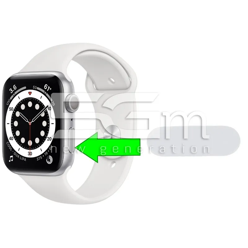 Pulsante Esterno ON - OFF Silver Apple Watch Series 6 44mm | Store Online 5G-M