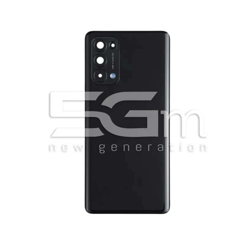 Carcasă Spate Negru + Sticlă Cameră OPPO Reno 5 Pro 5G Fără Logo | 5G-M