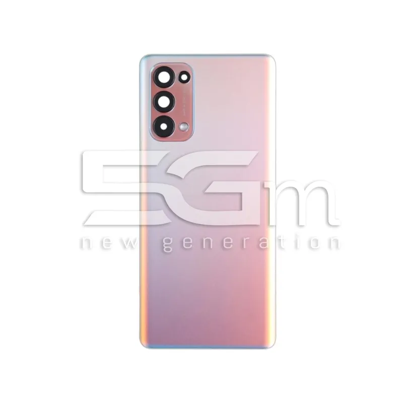 Retro Cover Pink-Light + Vetrino Camera OPPO Reno 5 Pro 5G No Logo | Store Online 5G-M