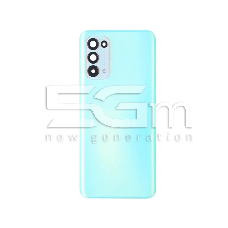 Retro Cover Green-Light + Vetrino Camera Oppo Reno 5 5G No Logo | Store Online 5G-M