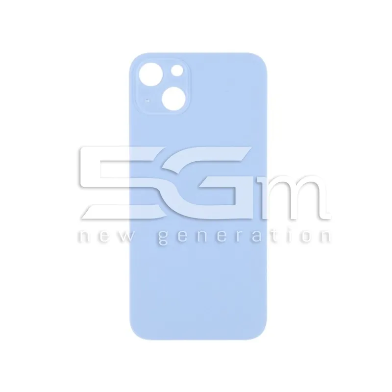 Coque Arrière iPhone 14 Bleu Grande Ouverture Sans Logo | 5G-M