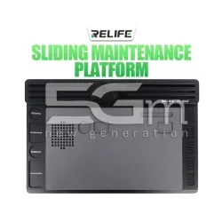 Relife RL-004T Base in Alluminio Black + Supporto Microscopio Scorrevole