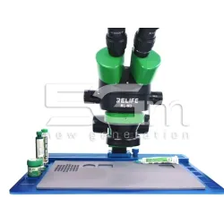 Relife RL-004T Aluminum Base Black + Sliding Microscope Support