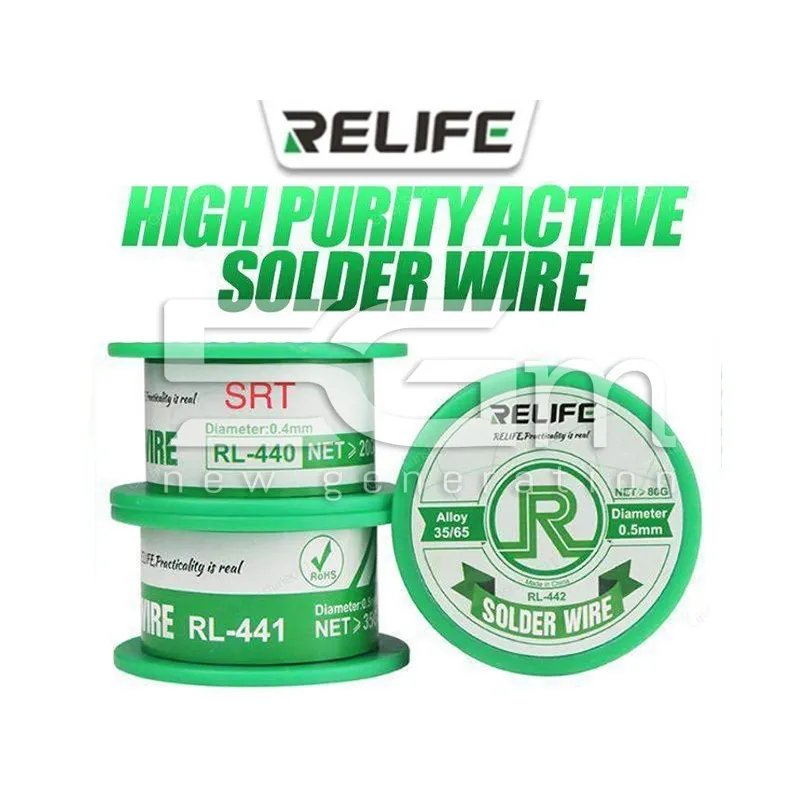 Relife RL-440 Solder Wire 0.3mm 20G | Loja Online 5G-M
