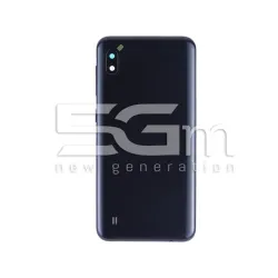 Заден капак Черен + Стъкло за камера Samsung A10 Без лого | 5G-M