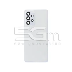 Coque Arrière Blanc + Vitre Appareil Photo Samsung A33 5G Sans Logo | 5G-M