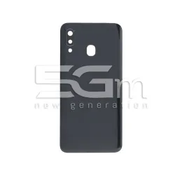 Cache Arrière Noir + Vitre Caméra Samsung A40 | 5G-M.com