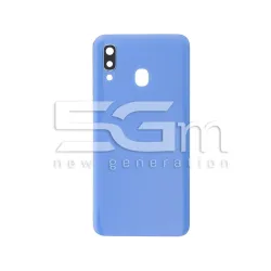 Cache Arrière Bleu + Vitre Caméra Samsung A40 SM-A405F Sans Logo | 5G-M